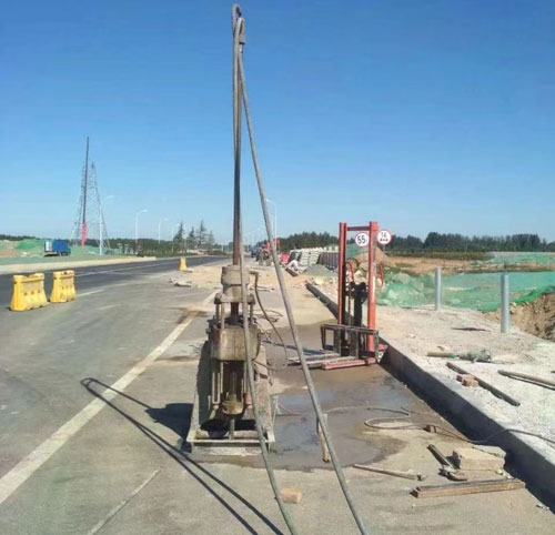 光坡镇公路高聚物注浆加固